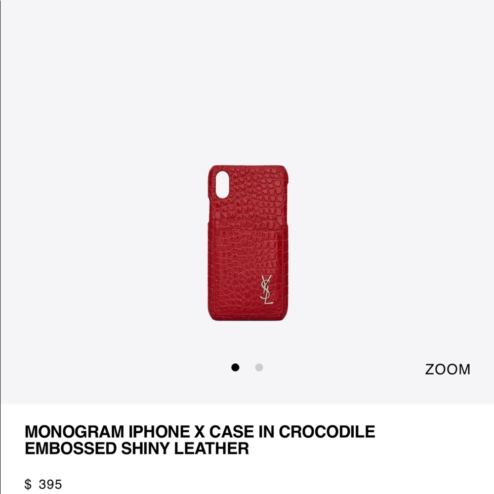 SAINT LAURENT IPHONE X CASE